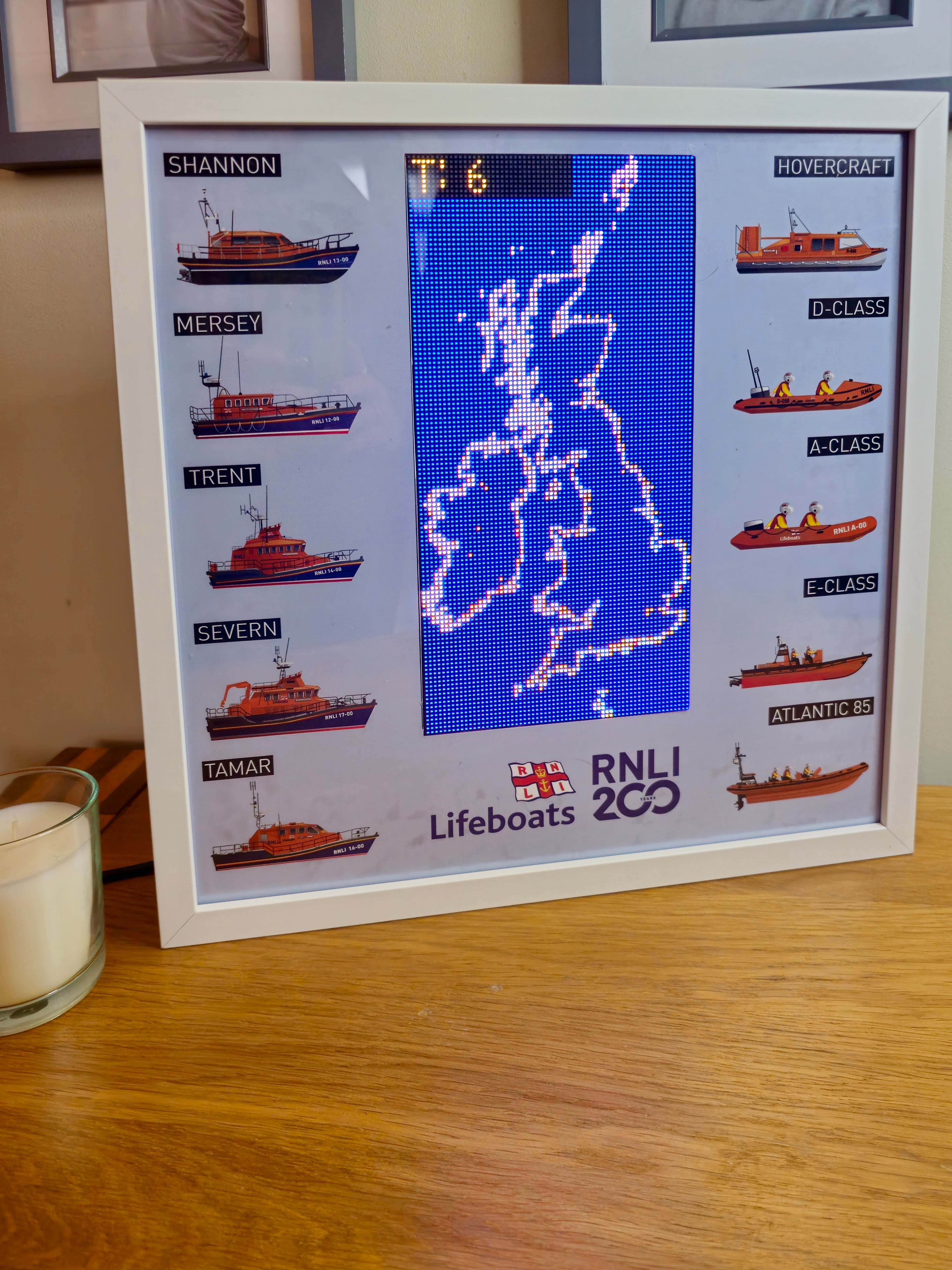 UK Aircraft Dottie Board showing live aircraft activity